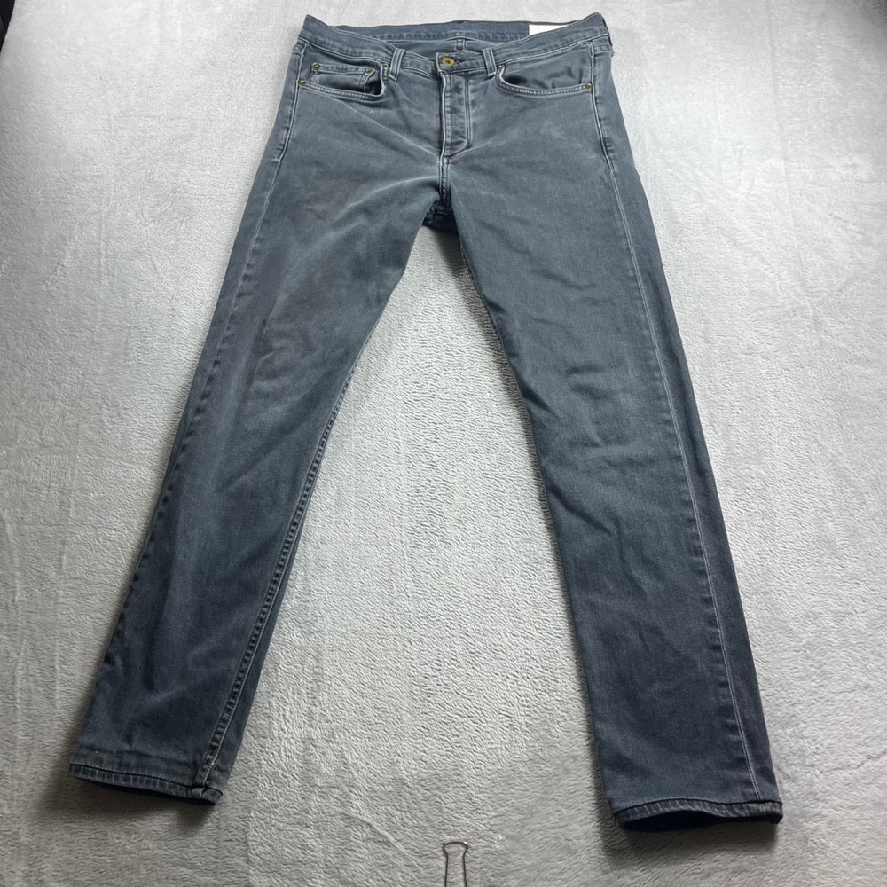 Rag & Bone Fit 2 Slim Minna Grey Blue Stretch Denim Jeans Mens 32 M1223K510MIN